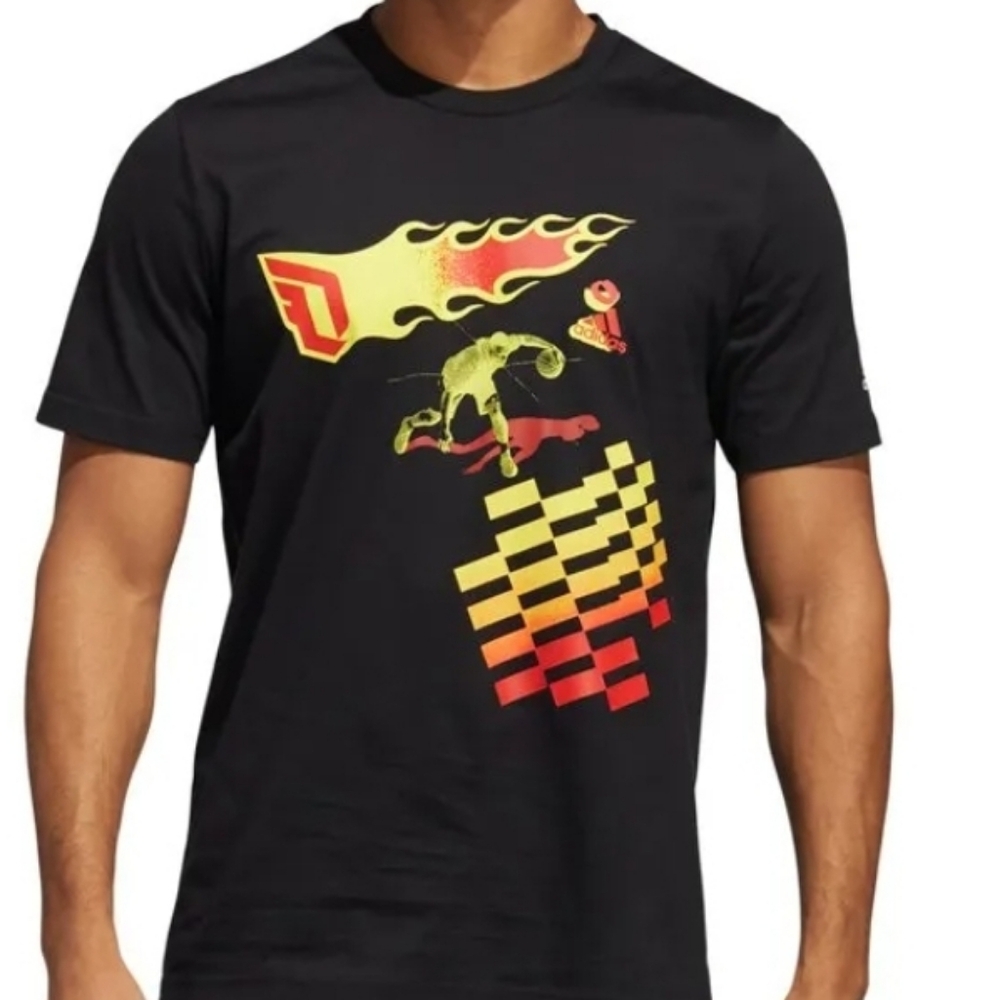 Adidas Dame Lillard CZY Taxi cross over T shirt size L